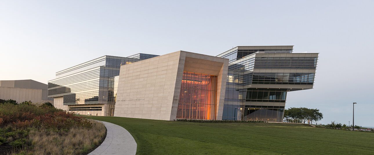 The Pat and Shirley W. Ryan Center for the Musical Arts on the campus of Northwestern University in Evanston. (Photo by Jim Prisching)