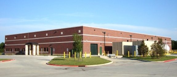telecommunications client, data center exterior, Dallas