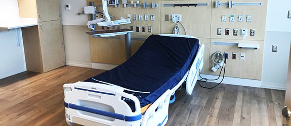 patient room at Advocate Condell Medical Center