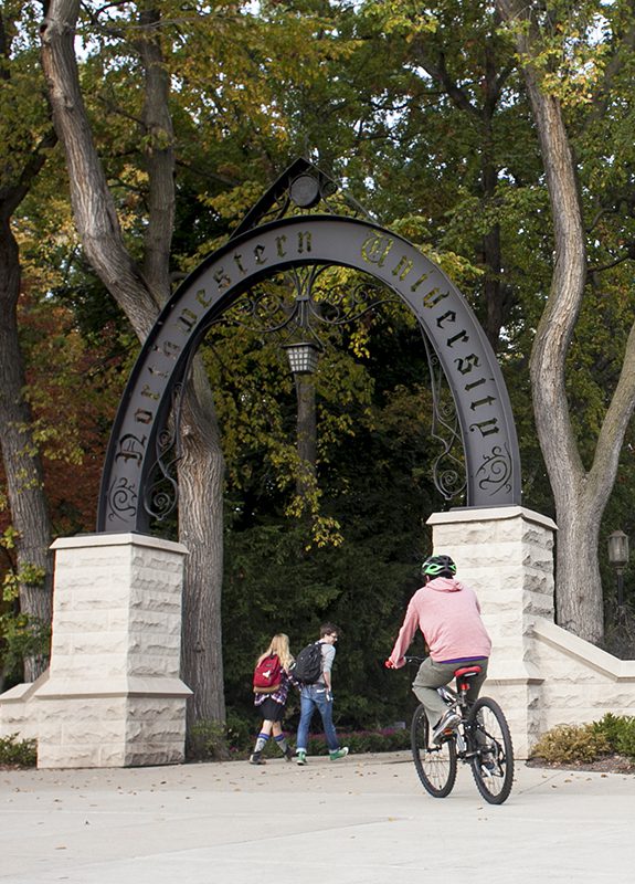 Northwestern University Evanston campus Weber Arch.