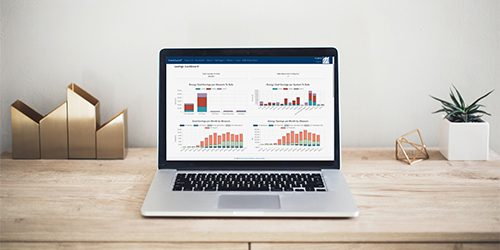 Trend Sumo, BAS Analytics Platform, on laptop screen