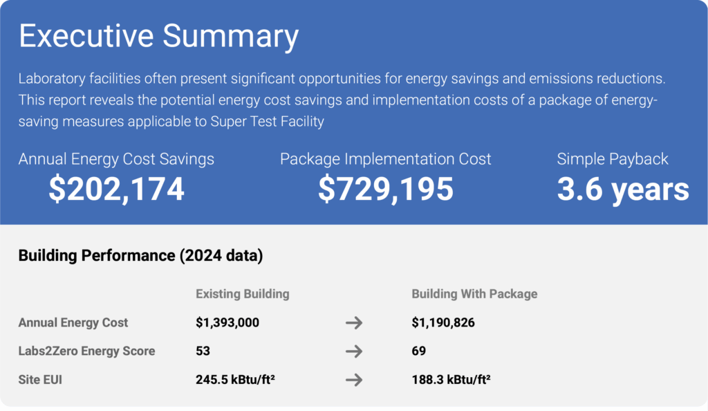 Executive Summary from a sample AIM Report