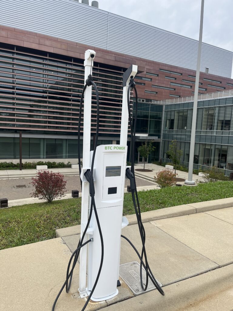 Electric vehicle charging station, Argonne National Laboratory